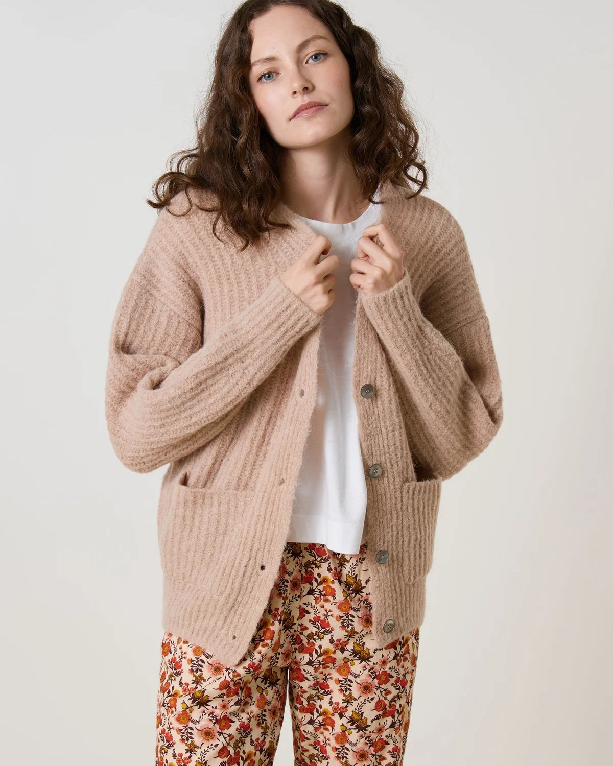 Leon & Harper Mildred Cardigan - Beige
