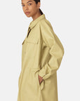 Ilse Jacobsen Rain 191 Long Raincoat - Olive Grass