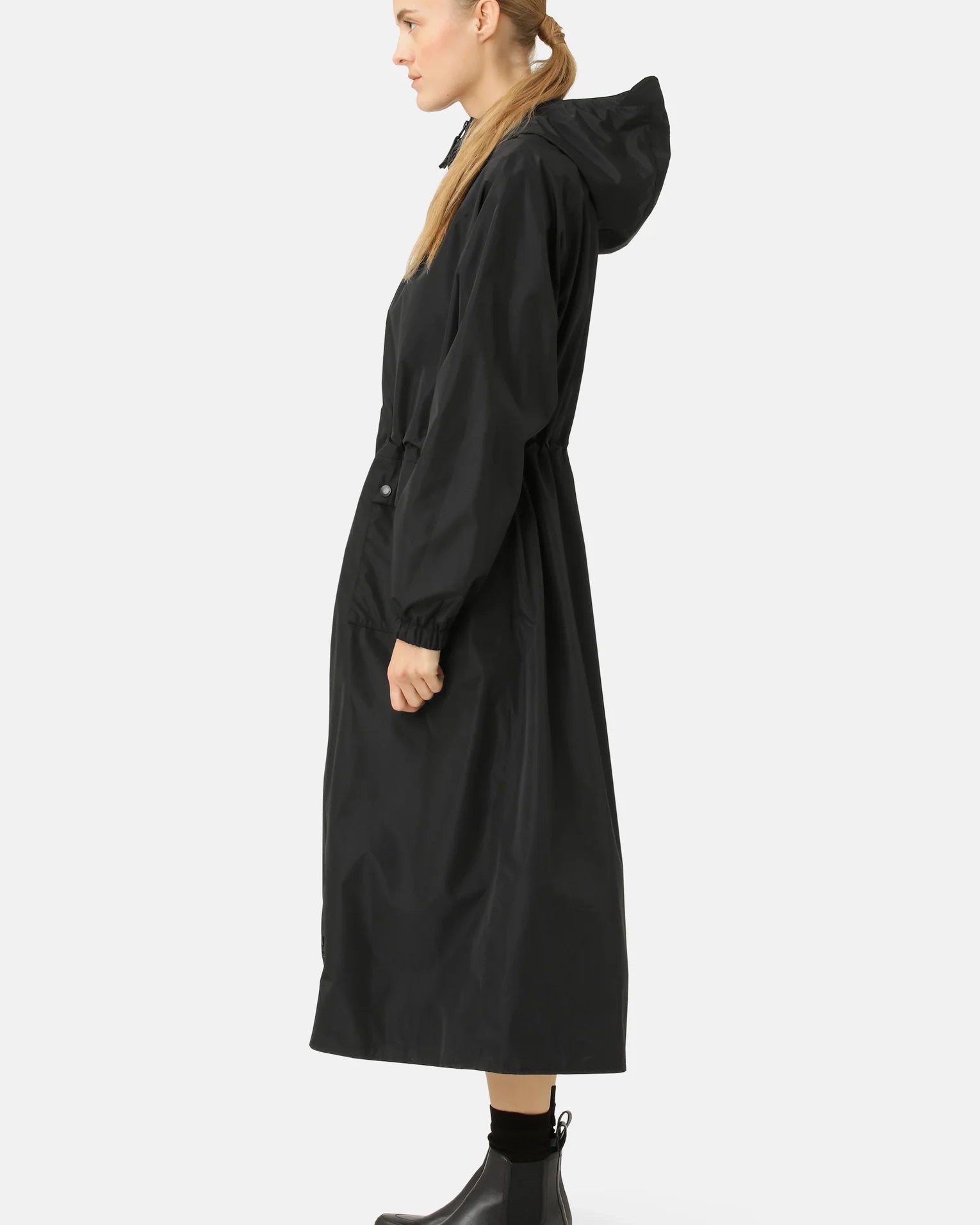 Ilse Jacobsen Rain 213 Long Raincoat - Black