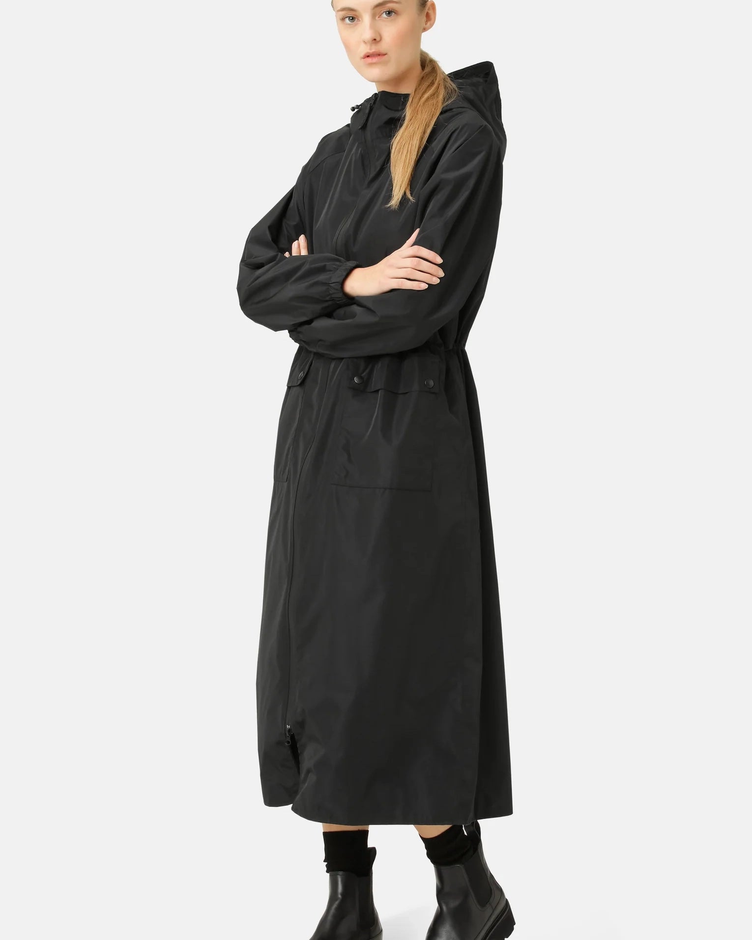 Ilse Jacobsen Rain 213 Long Raincoat - Black
