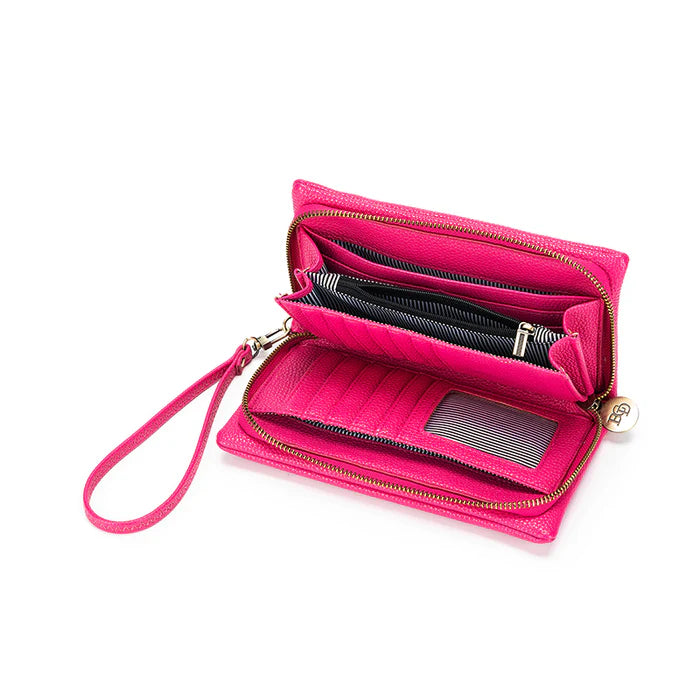Black Caviar Mavie Wallet - Fuchsia