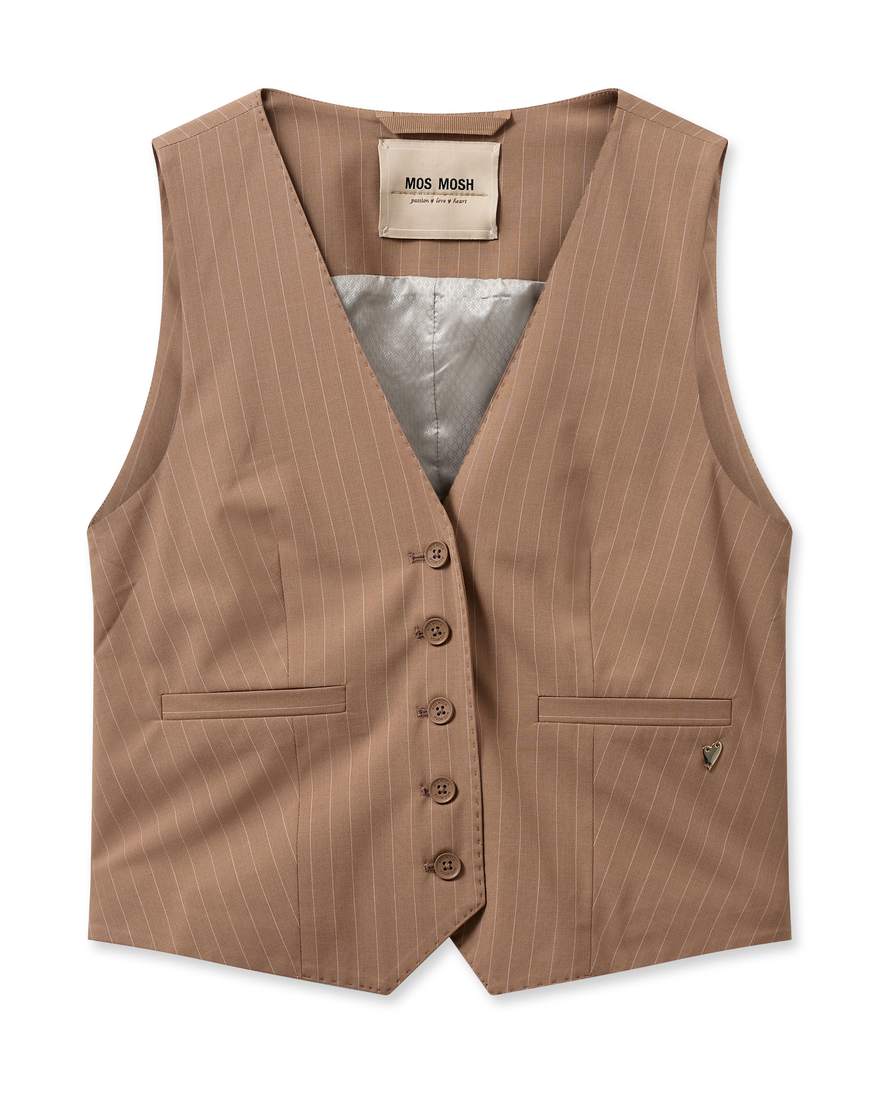 Mos Mosh Tili Roy Vest - Cinnamon Swirl