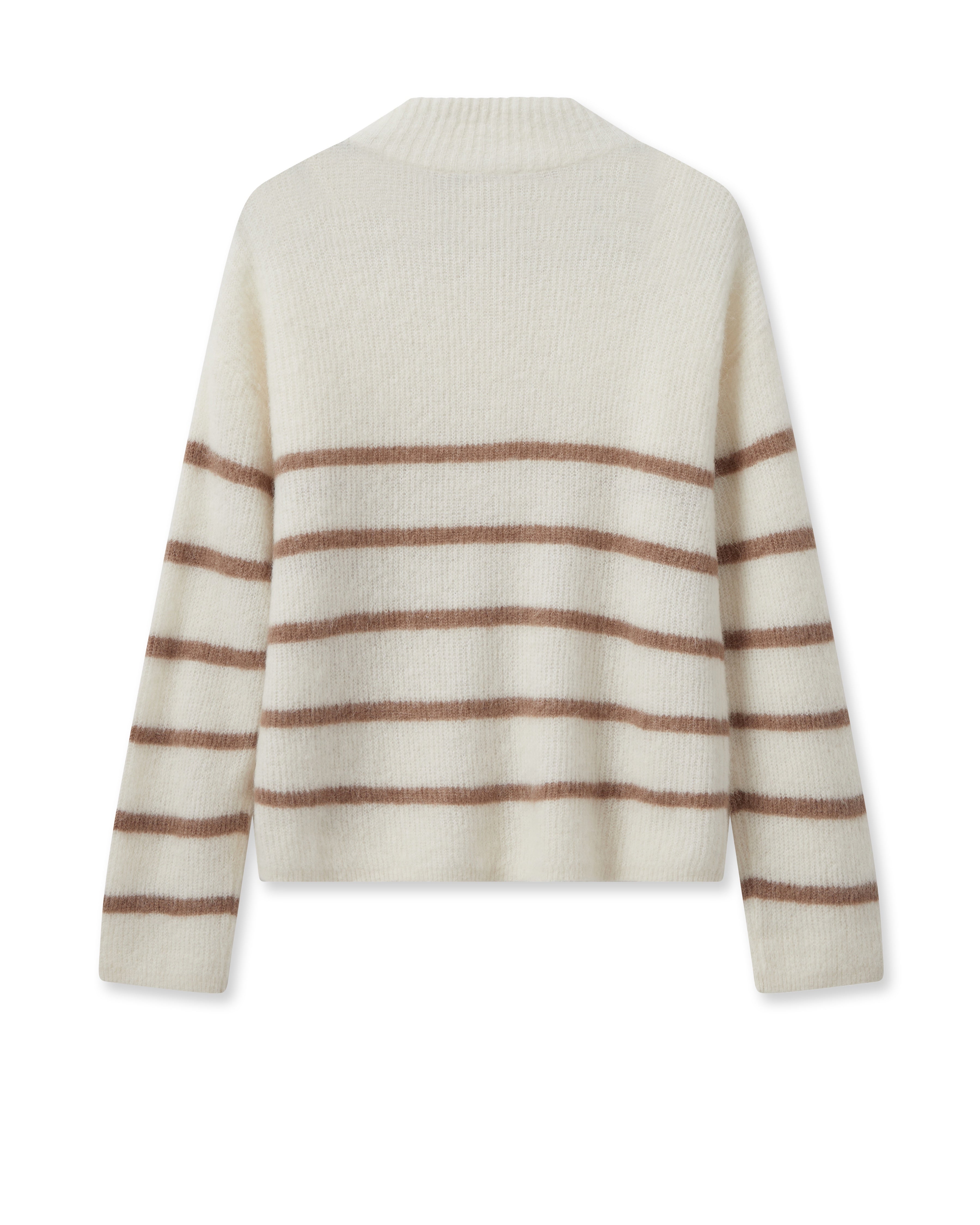 Mos Mosh Bryna Thora Stripe Knit - Ecru