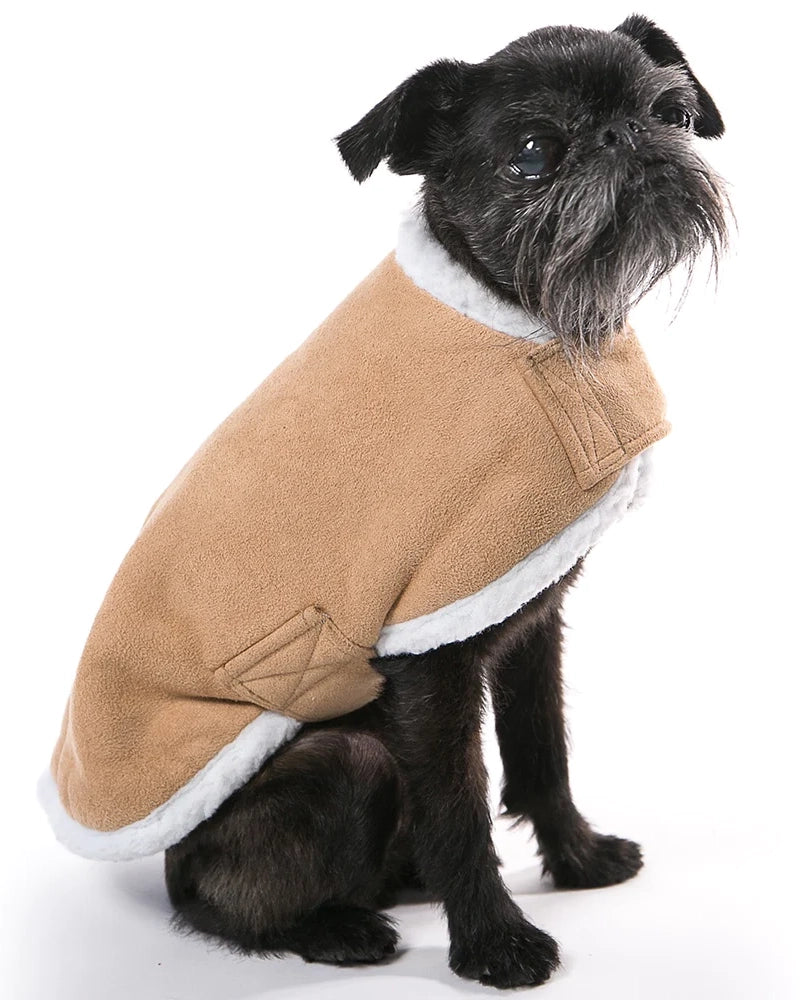 Mr Soft Top Sherpa Coat - Tan