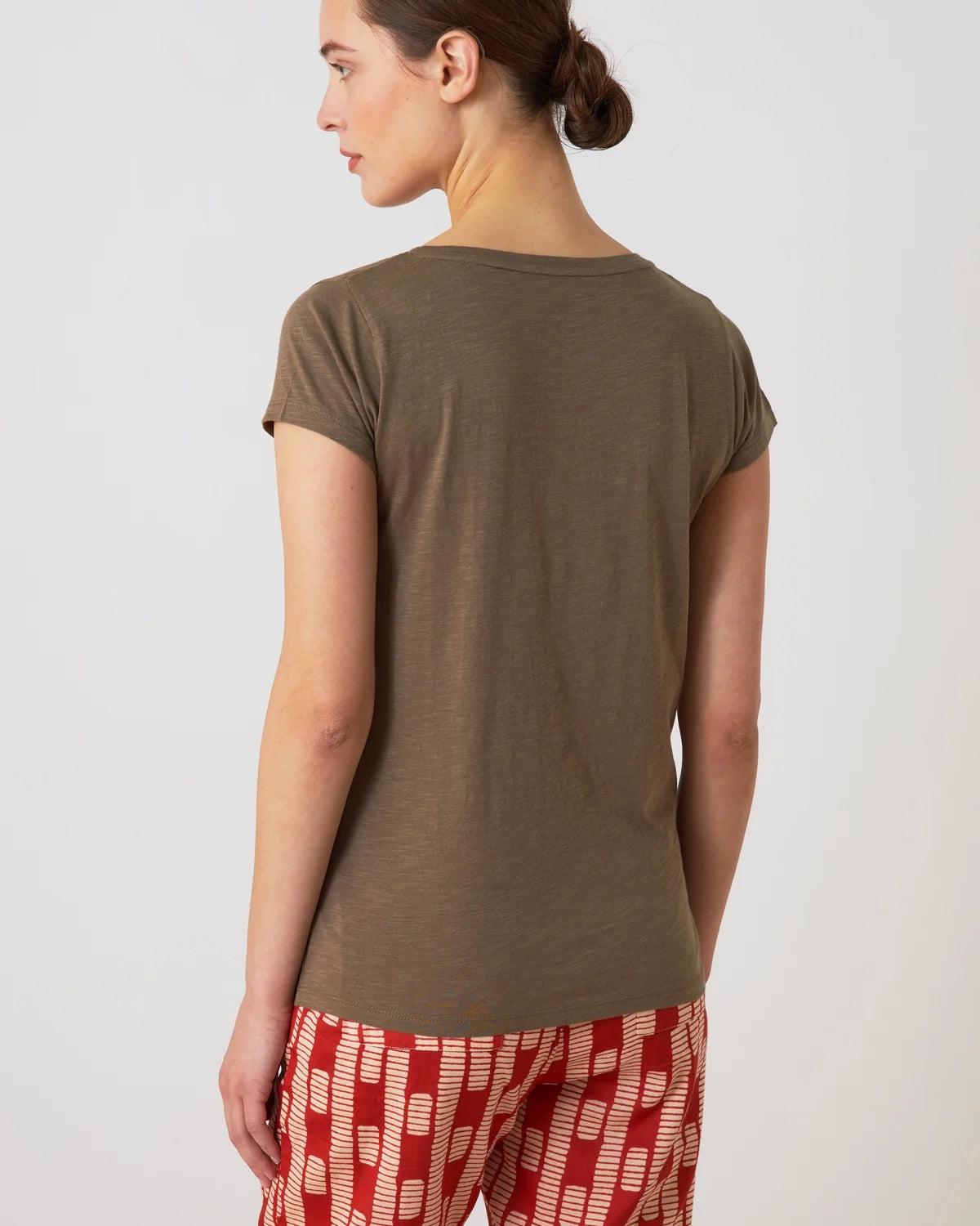 Leon & Harper Tonton Medial T-Shirt - Khaki