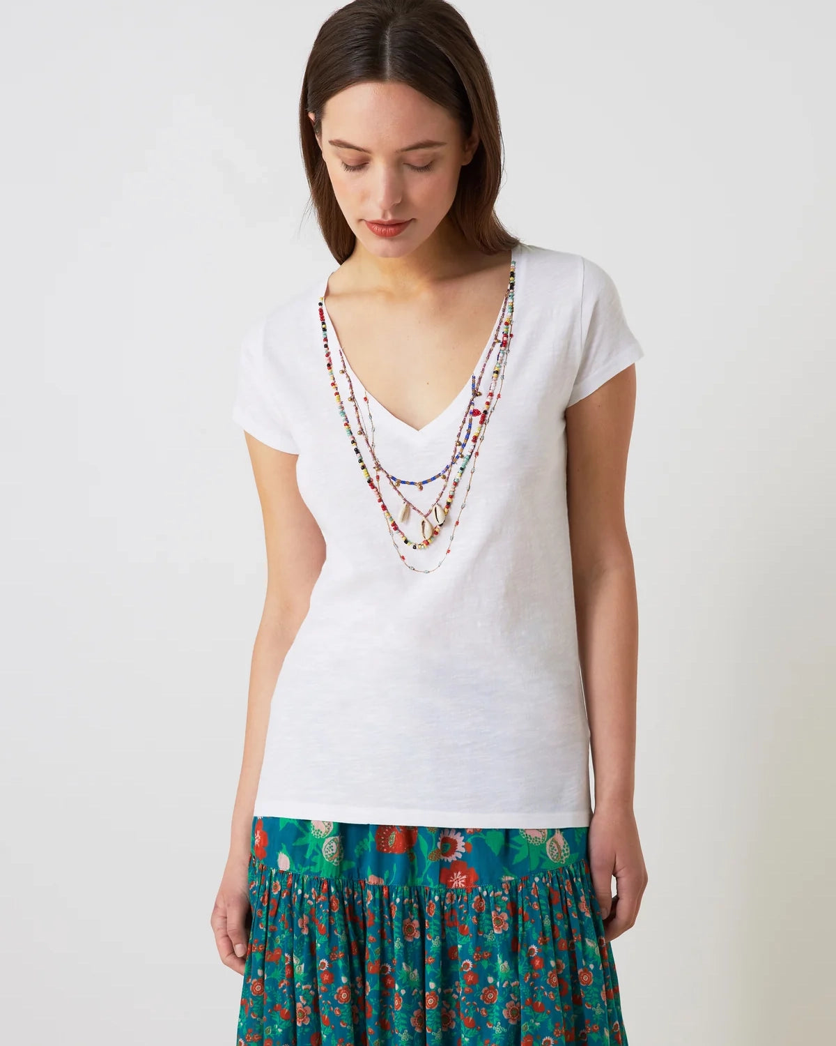 Leon & Harper Tonton Shell T-Shirt - White