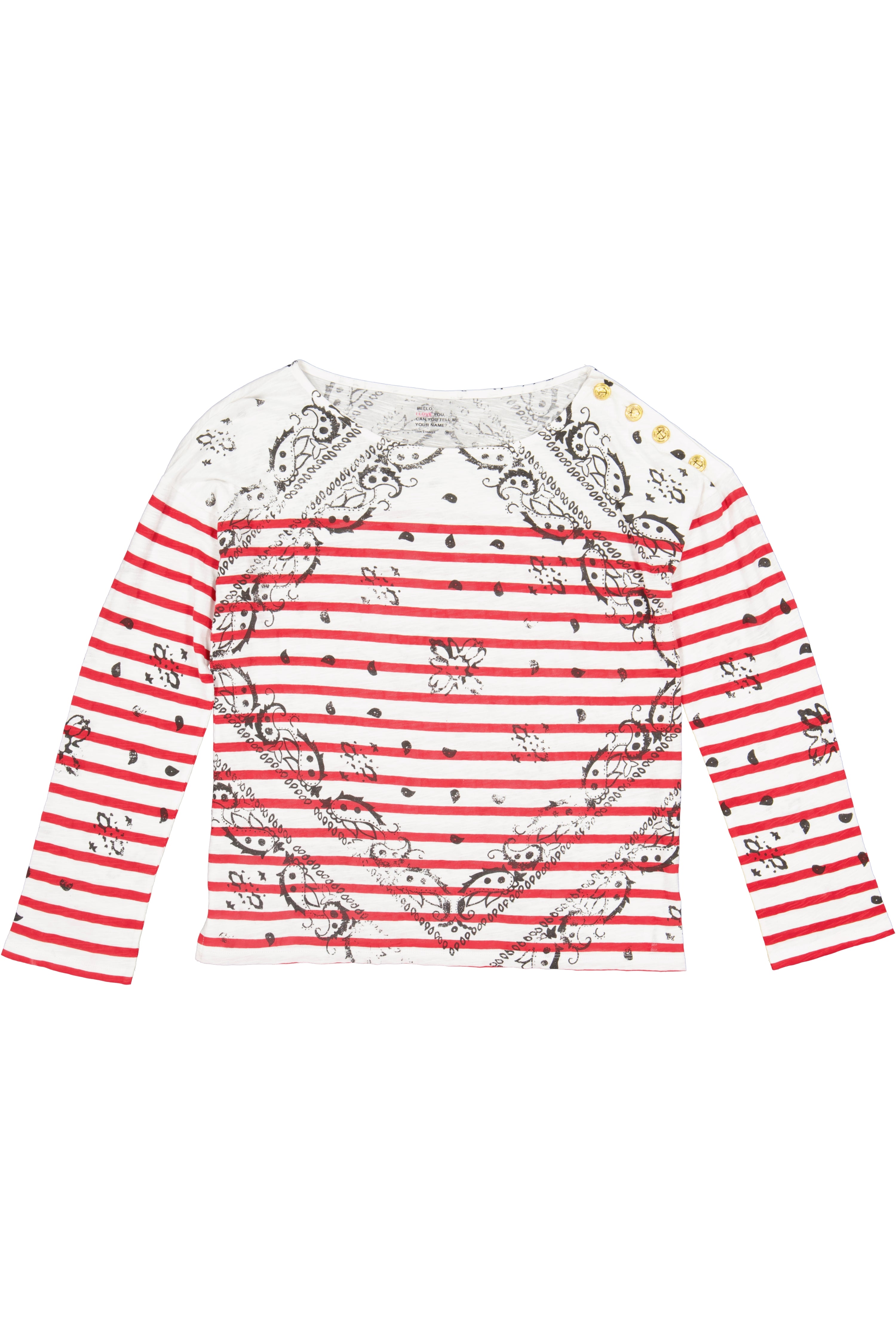 Leon & HarperThilla Paisley T-shirt - Red