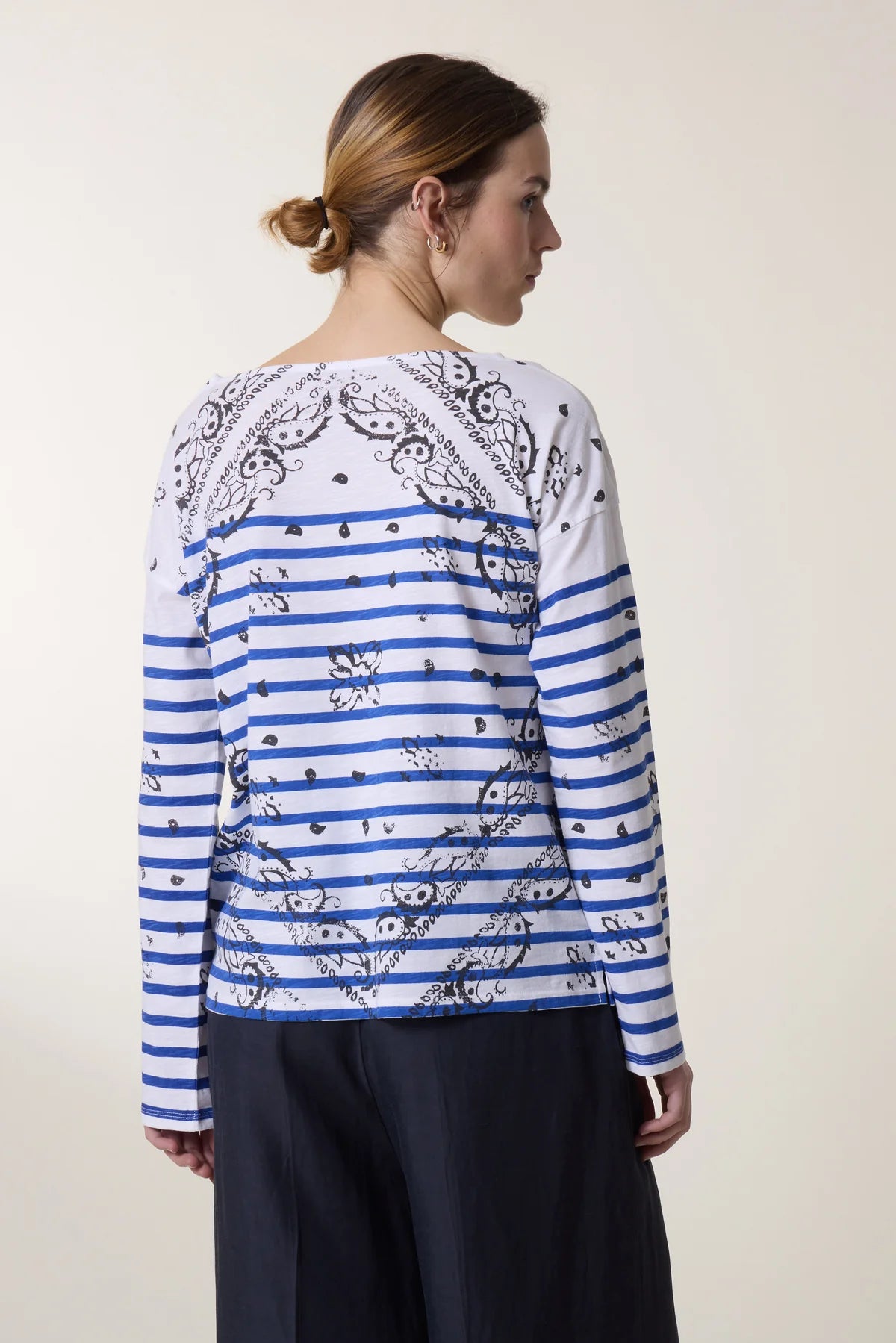 Leon & HarperThilla Paisley T-shirt - Blue