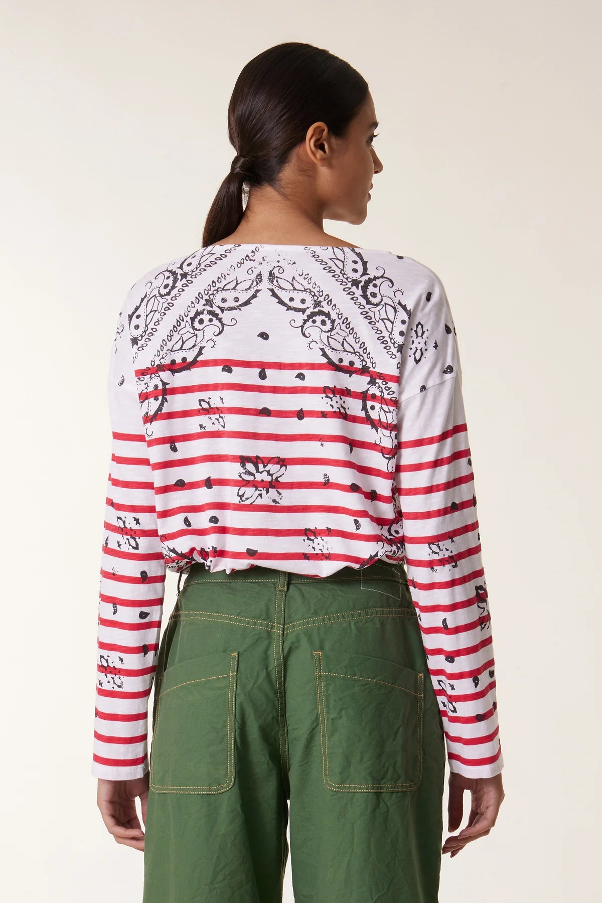 Leon & HarperThilla Paisley T-shirt - Red