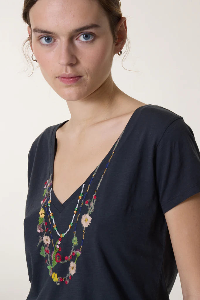 Leon & Harper Tonton Spring T Shirt - Carbone