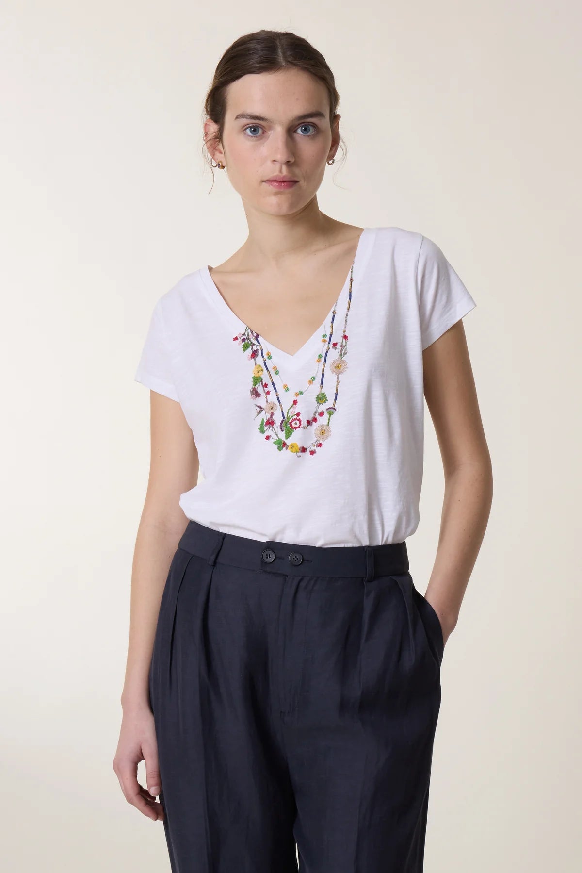 Leon & Harper Tonton Spring T Shirt - White