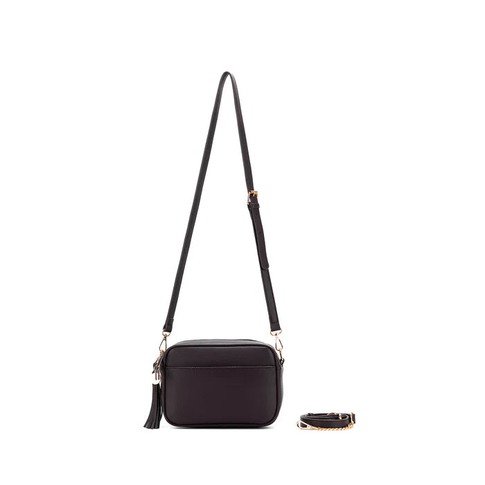 Black Caviar Indie Cross Body Bag - Aubergine