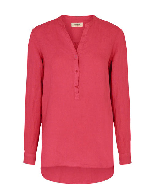 Mos Mosh Danna Linen Blouse - Tomato