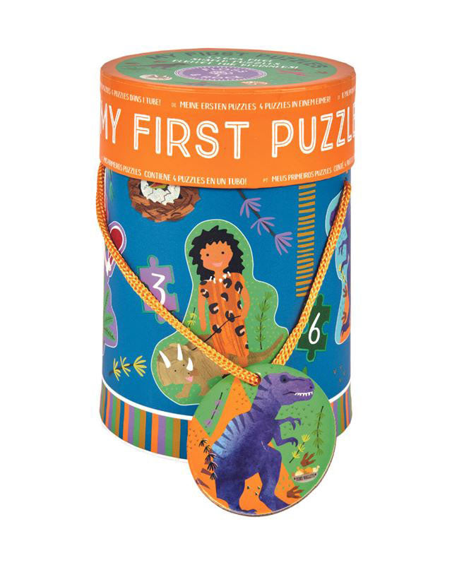 Floss & Rock Dino First 3, 4, 6, 8 Pce Puzzle Set