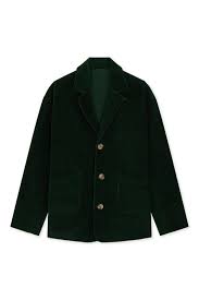 Leon & Harper Viviane Jacket - Green Corduroy
