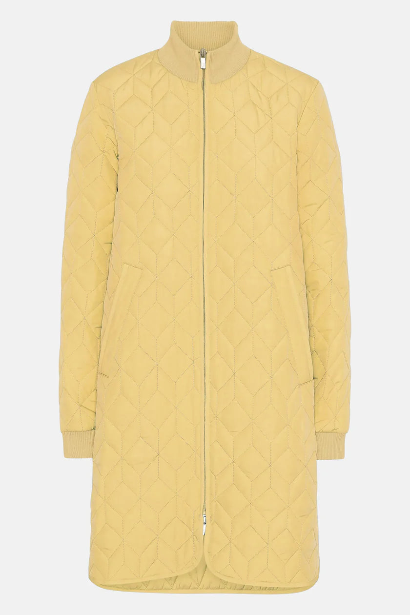 Ilse Jacobsen Knee Length Quilt Coat Art 06 - Marigold