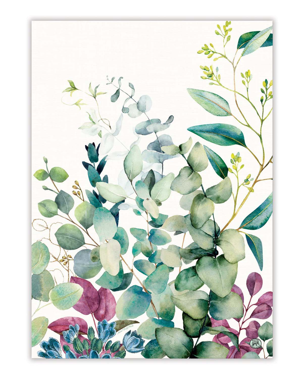 Michel Designs Works Eucalyptus & Mint Tea Towel