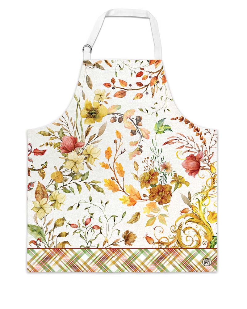 Michel Design Works Fall Leaves & Flowers Apron
