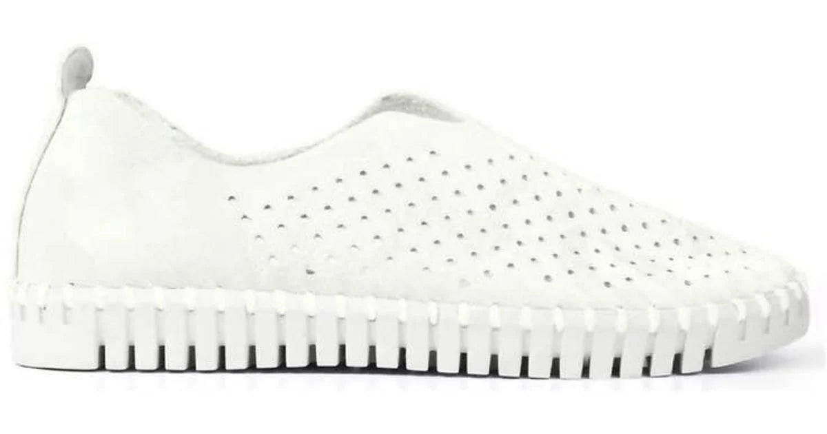 Ilse Jacobsen Tulip Microfibre Flats -  White