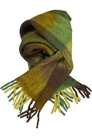 Leon & Harper Elton Scarf - Green Check 25