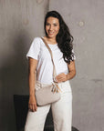 Black Caviar Indie Cross Body Bag - Oatmeal