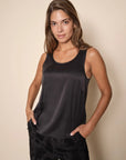 Mos Mosh Astrid Silk Tank Top - Black