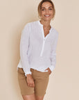 Mos Mosh Danna Linen Blouse White