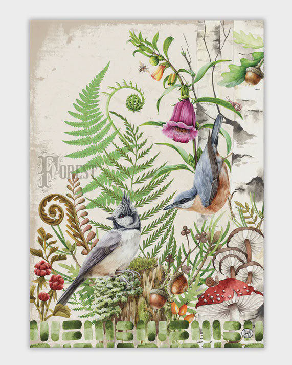 Michel Design Works Moss & Oak Tea Towel