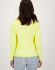 Monari Knitted Jacket Patch Pocket - Sunshine