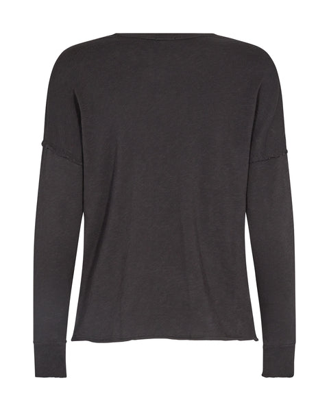 Mos Mosh Glory O Neck Long Sleeved Tee - Black