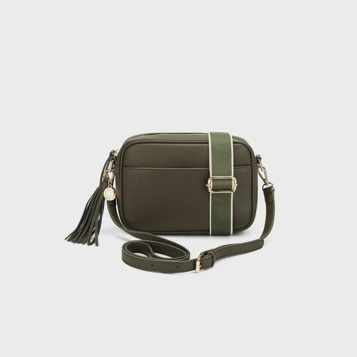 Black Caviar Indie Cross Body Bag - Dark Olive