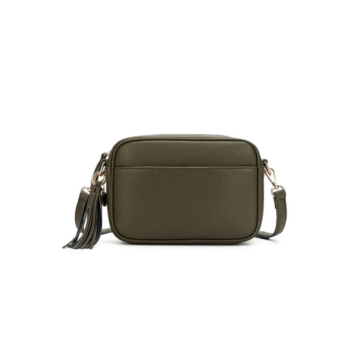 Black Caviar Indie Cross Body Bag - Dark Olive