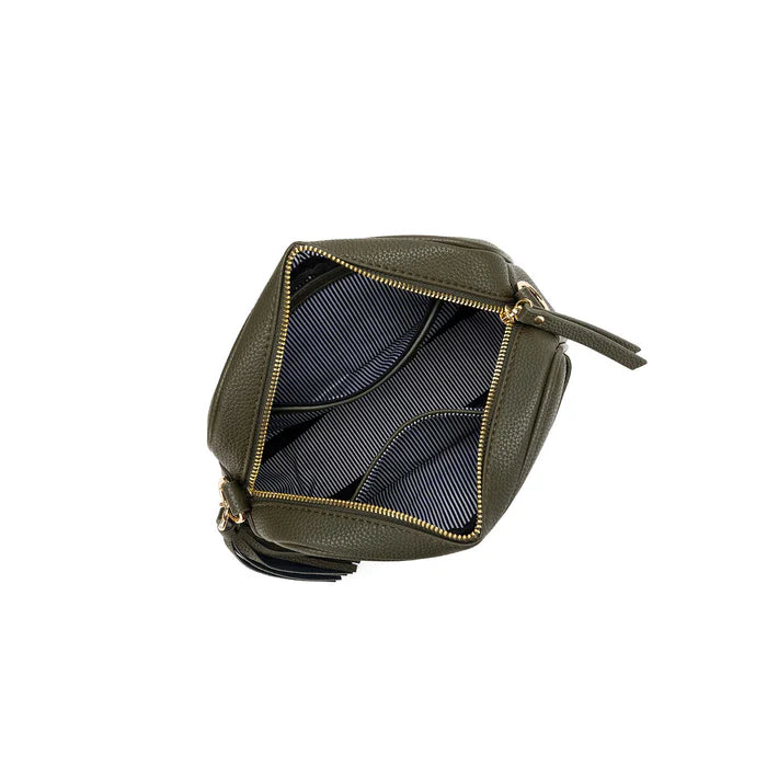 Black Caviar Indie Cross Body Bag - Dark Olive