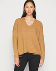 Mos Mosh Thora V-Neck Knit - Chipmunk