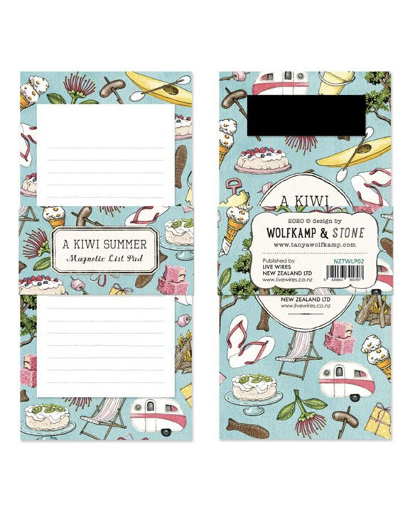 Wolfkamp & Stone Fantail/Piwakawaka Magnetic List Pad