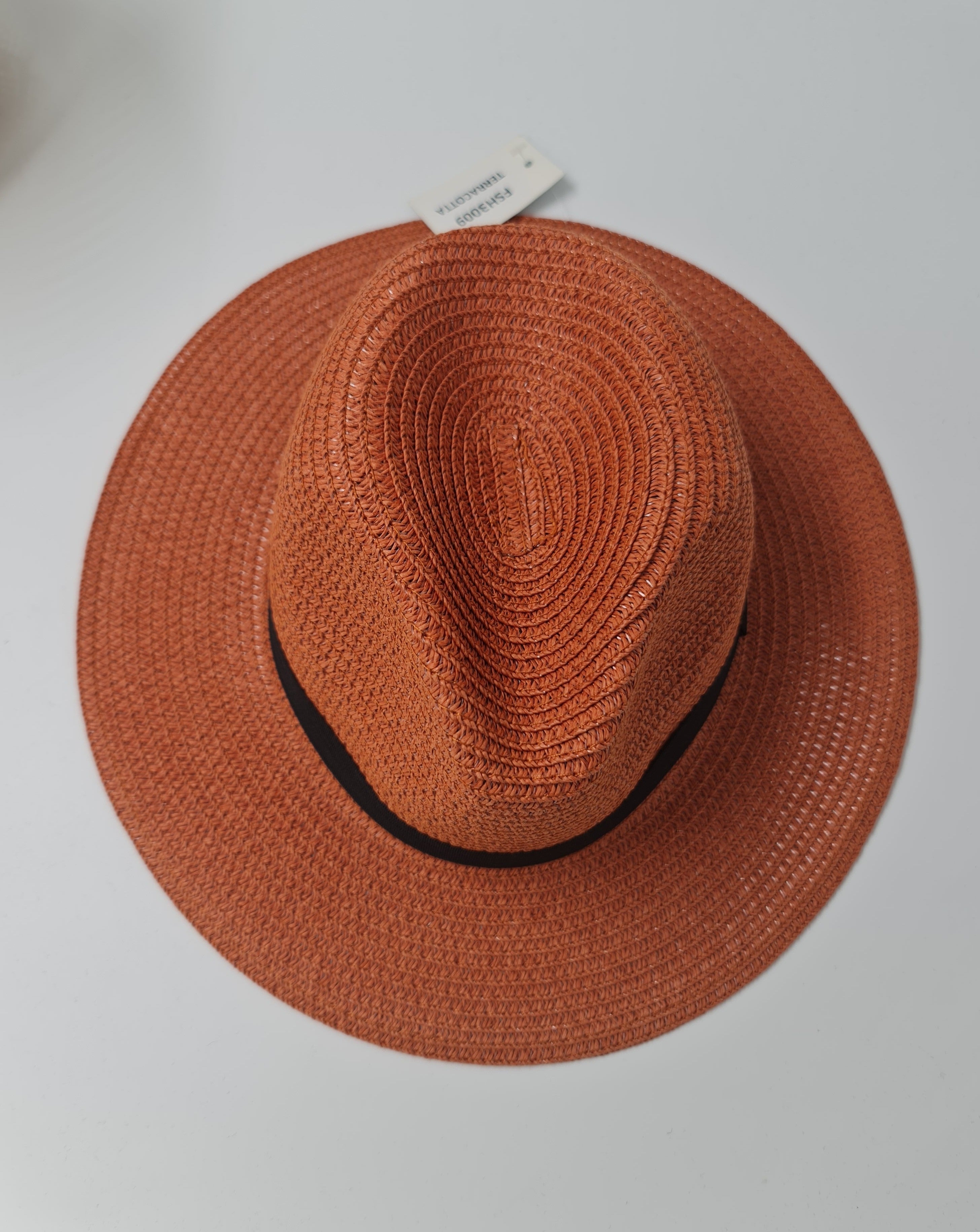 Free Spirit Classic Panama Summer Hat-Terracotta