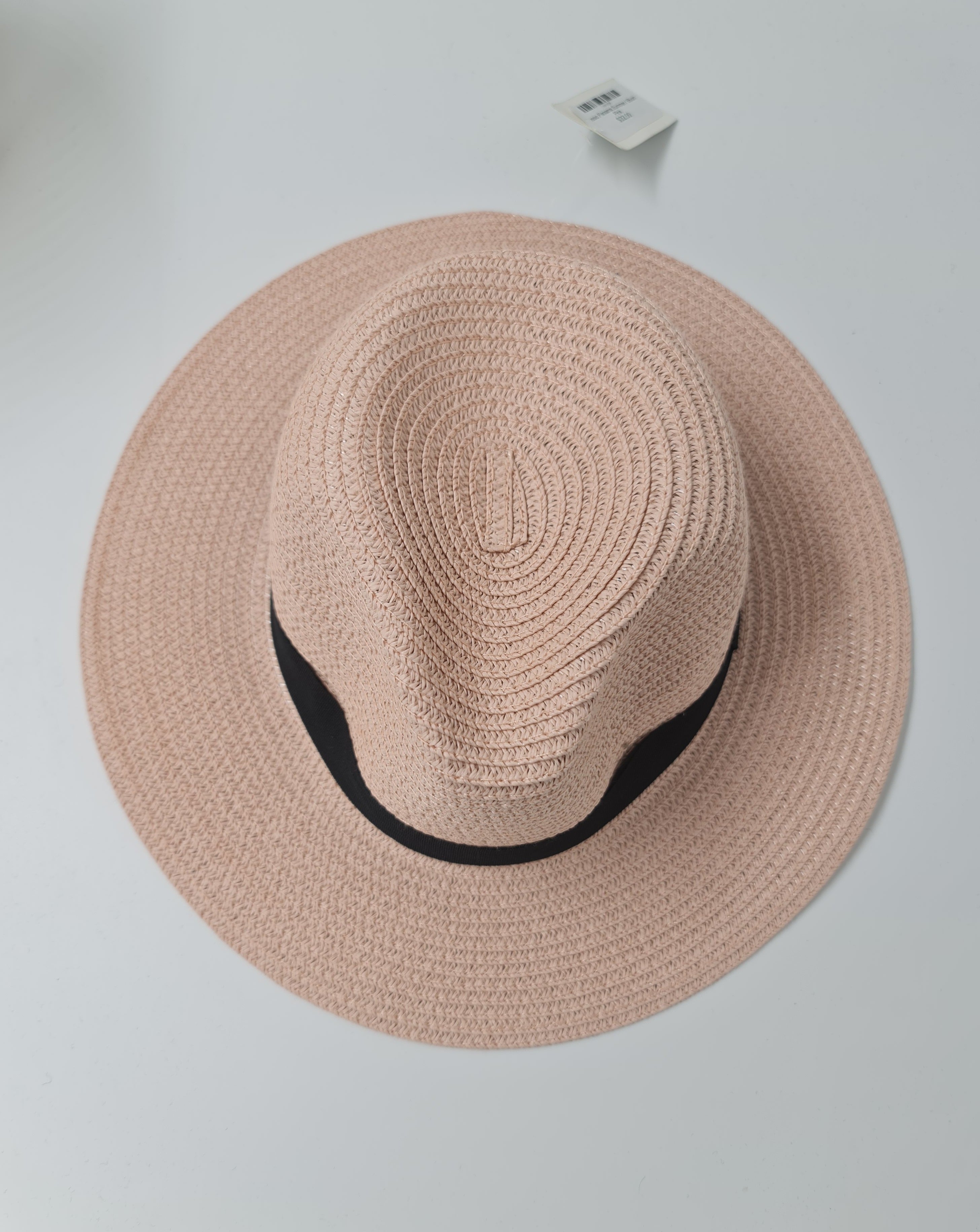 Free Spirit Classic Panama Summer Hat-Nude Pink