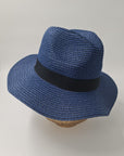 Free Spirit Classic Panama Summer Hat-Navy