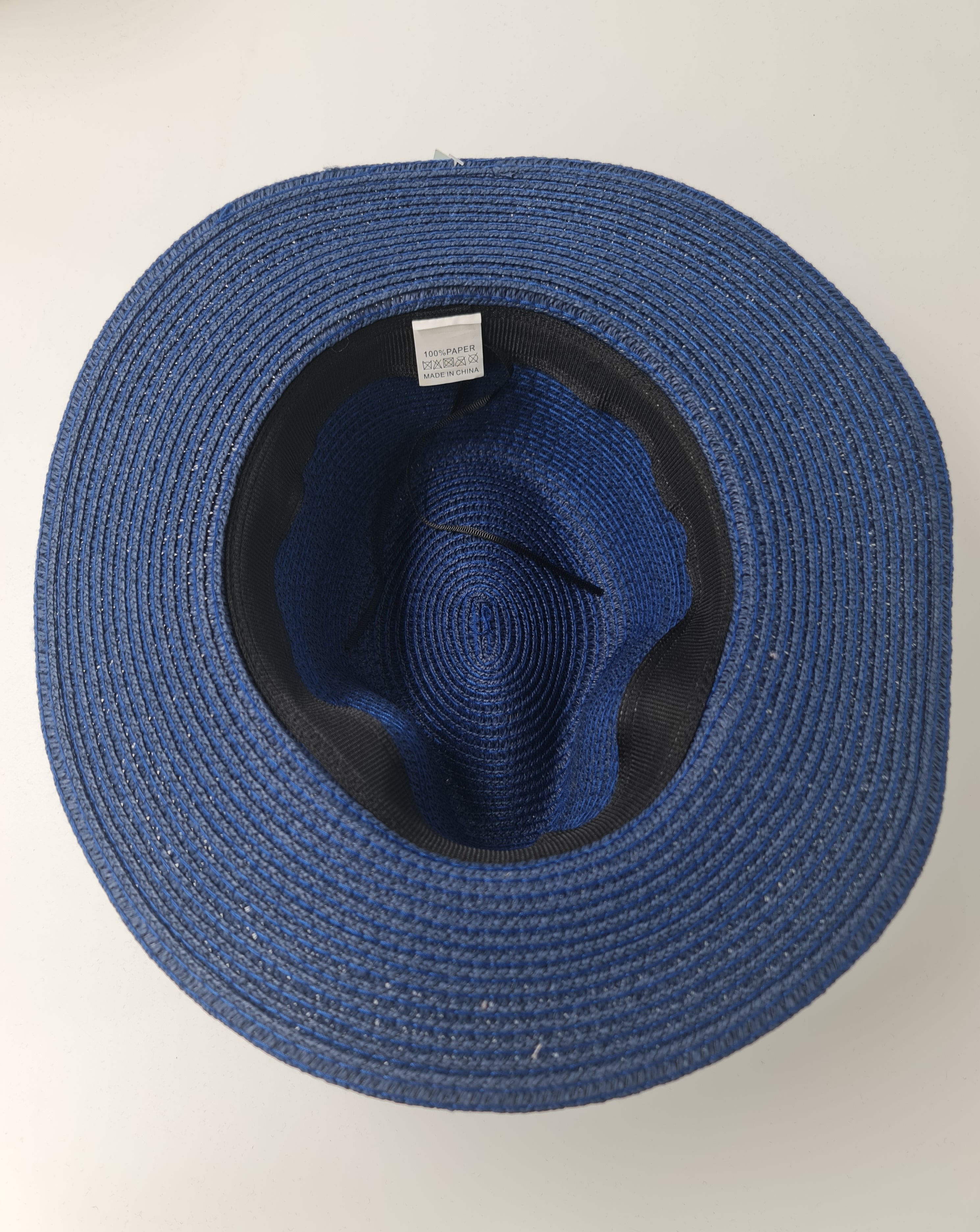 Free Spirit Classic Panama Summer Hat-Navy