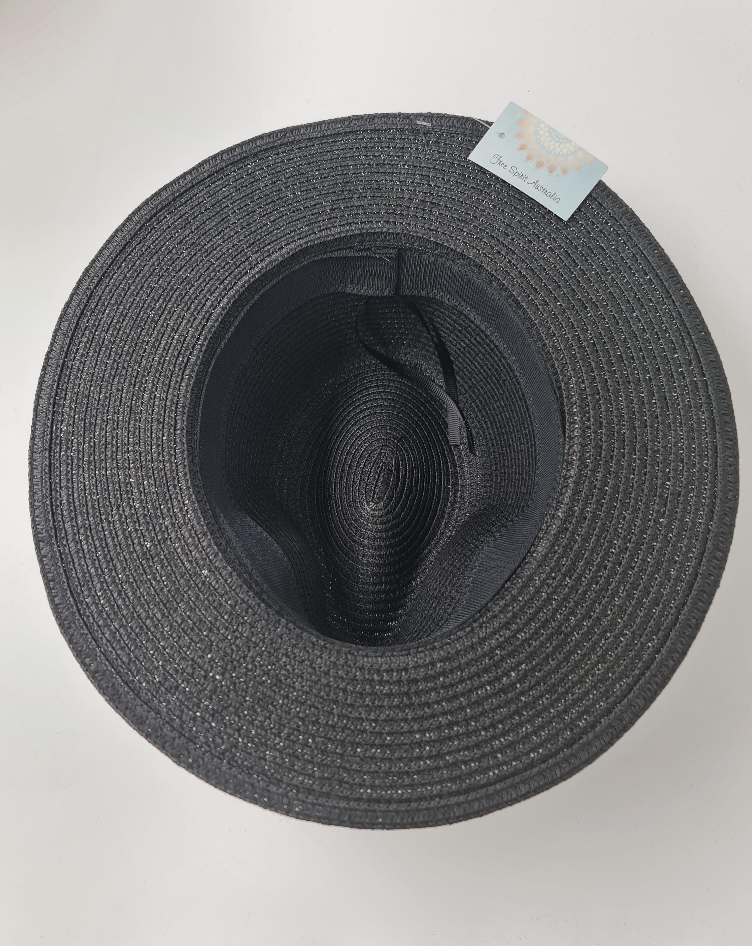 Free Spirit Classic Panama Summer Hat-Black 3009