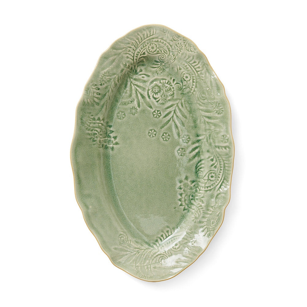 Sthal Small Oval Dish - Antique 40 x 25cm