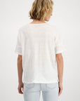 Monari Linen T Shirt - Off White