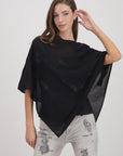 Monari Pullover Poncho Lurex M408075 - Black