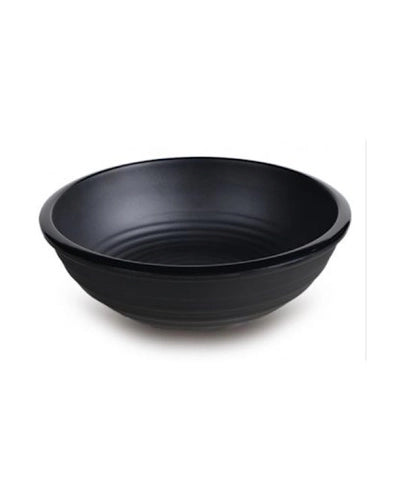 Bella Tavolo Earthenware Salad Bowl - Black