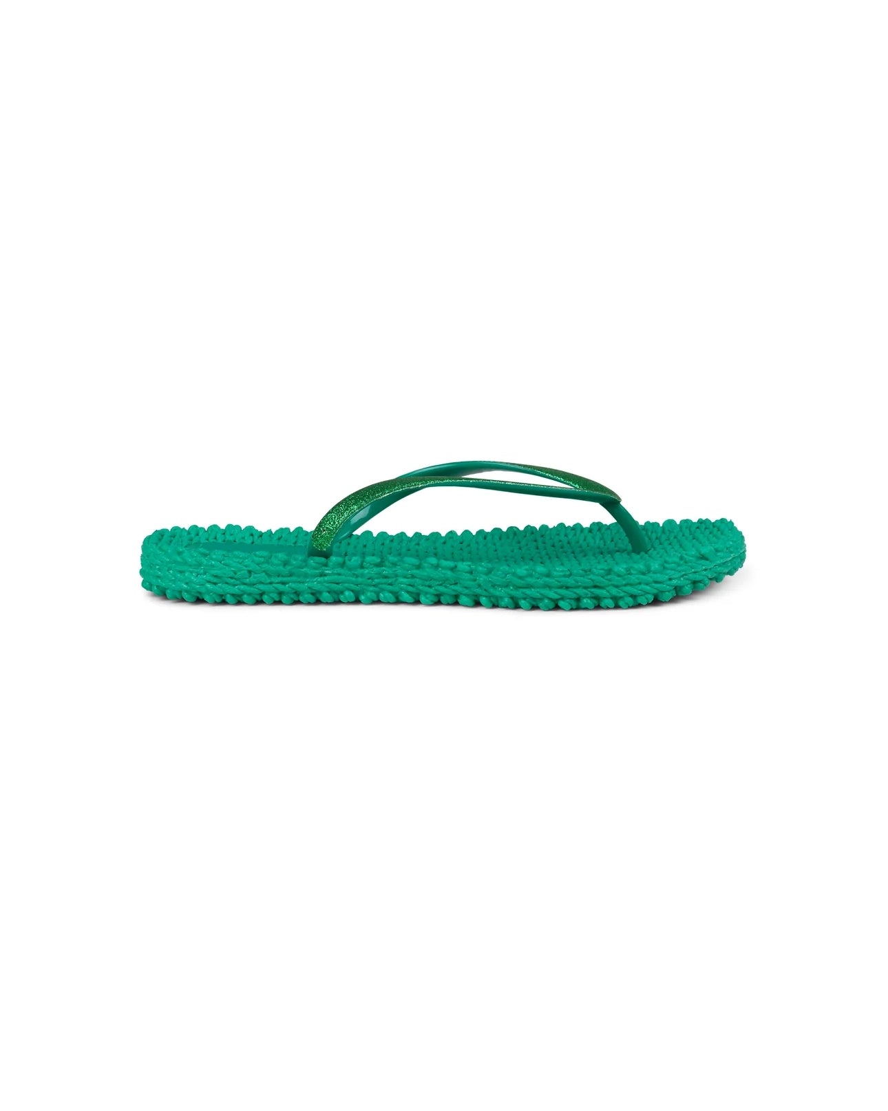 Ilse Jacobsen Cheerful Flip Flop with Glitter - Evergreen