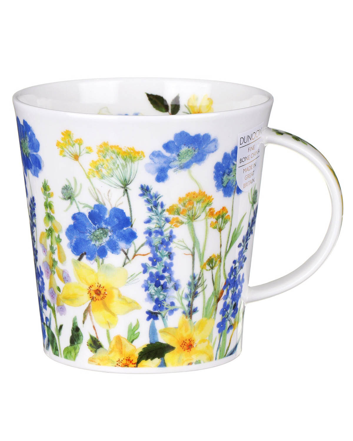 Dunoon Cairngorm  Cottage Border Blue Mug