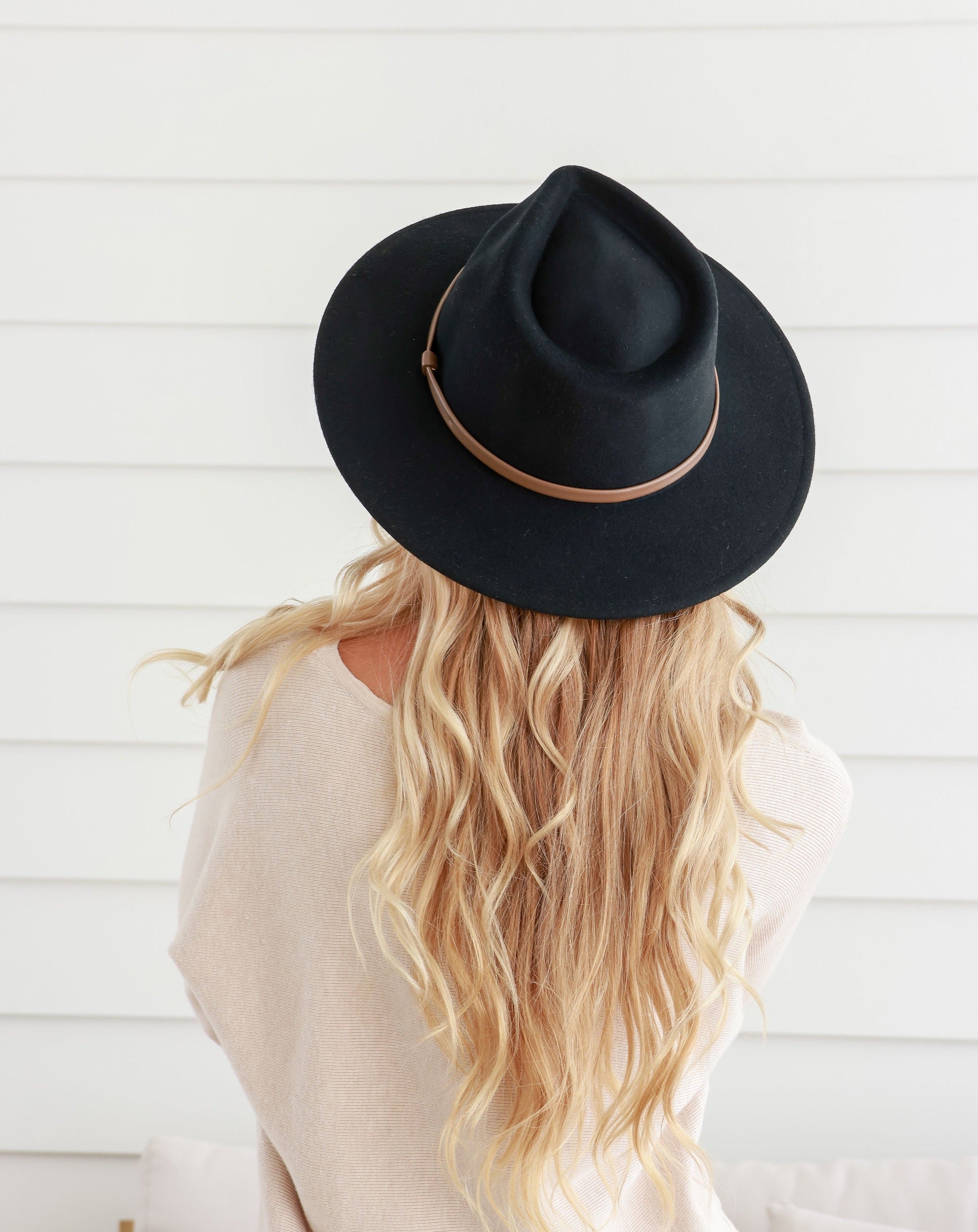 Free Spirit Panama Hat - Black / Brown Band