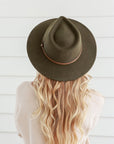 Free Spirit Panama Hat - Khaki / Brown Band