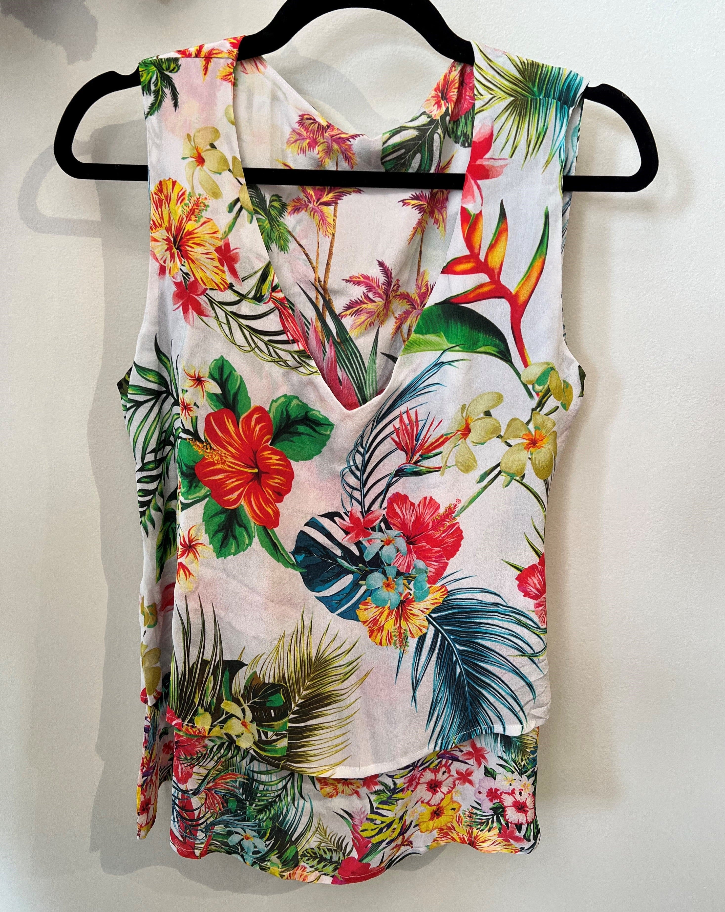 INOA Layered Silk Tank Top