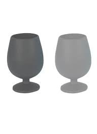 Porter Green Stemm Unbreakable Silicone Wine Glasses - Smoke  |  Storm